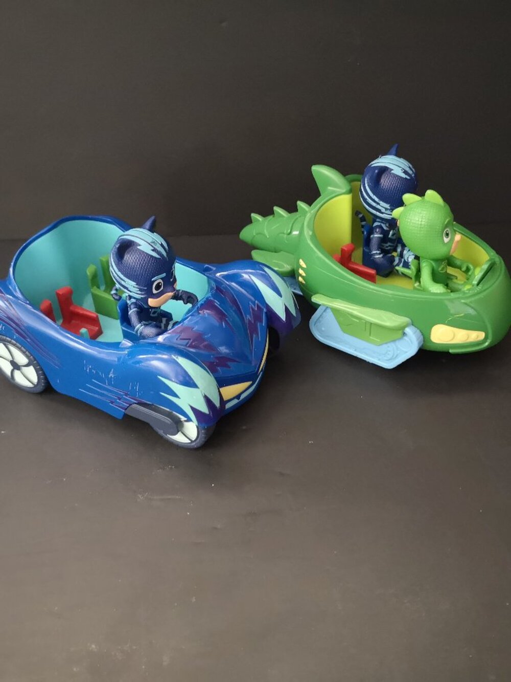PJ Masks Catboy w/ Blue Cat Car & Gekko Mobile Vehicle w/ Gekko & Catboy Figures